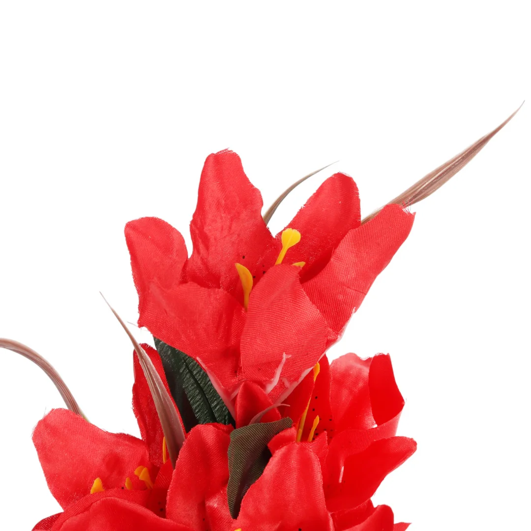 BUKIET 9 LILII czerwony 57 cm — zdjęcie 3