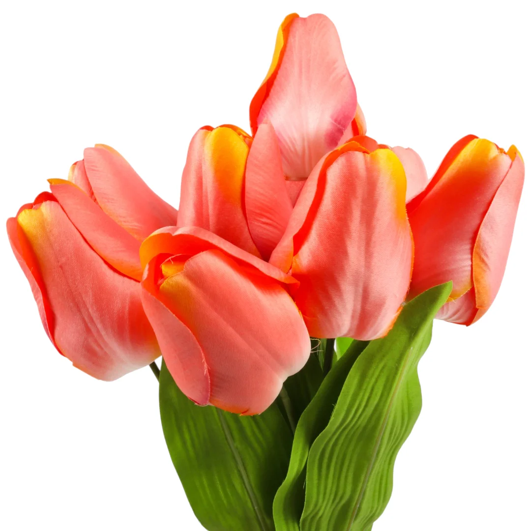 BUKIET 9 TULIPANÓW 44 CM KOLOR RÓŻOWO-ŻÓŁTY — zdjęcie 3