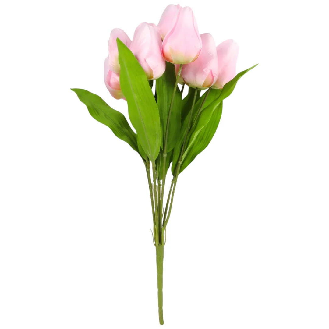 BUKIET 9 TULIPANÓW 44 CM KOLOR RÓŻOWO-ŻÓŁTY — zdjęcie 7