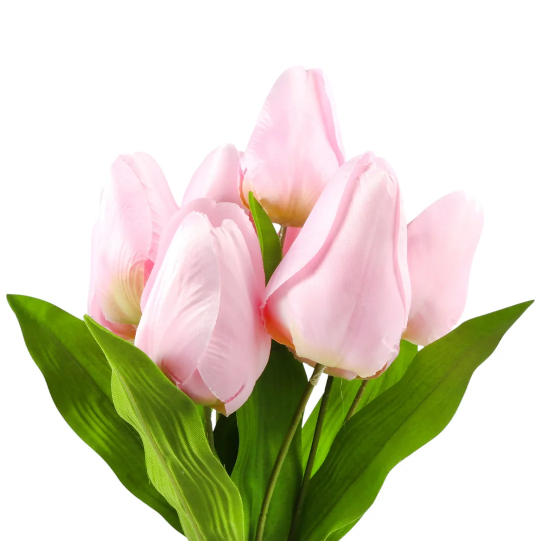 BUKIET 9 TULIPANÓW 44 CM KOLOR RÓŻOWO-ŻÓŁTY — zdjęcie 8