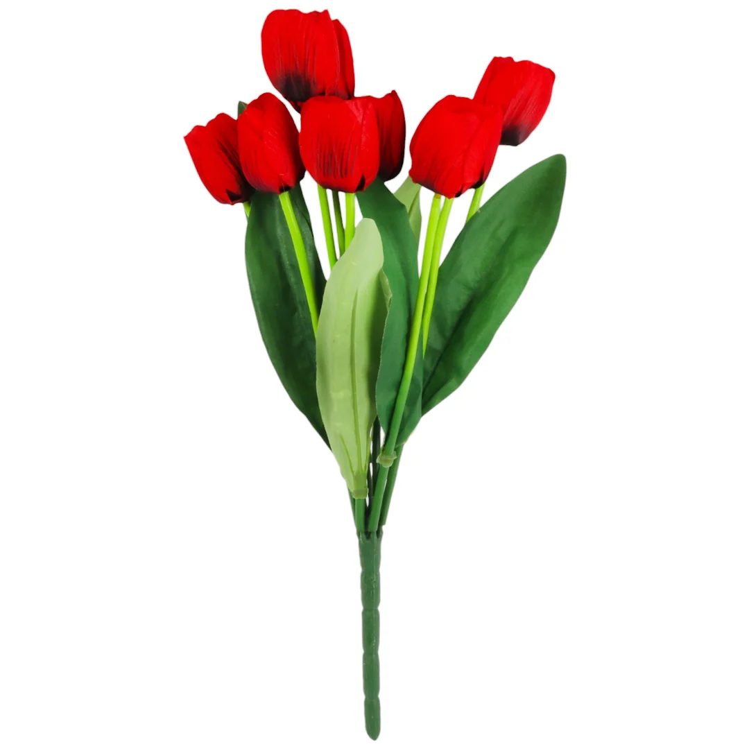 Bukiet 9 TULIPANÓW w kolorze ŻÓŁTYM 40 cm — zdjęcie 7