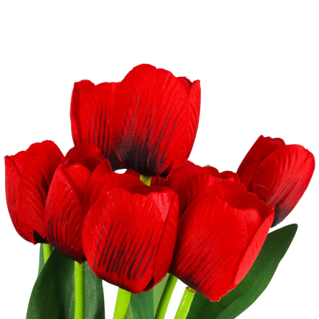 Bukiet 9 TULIPANÓW w kolorze ŻÓŁTYM 40 cm — zdjęcie 8