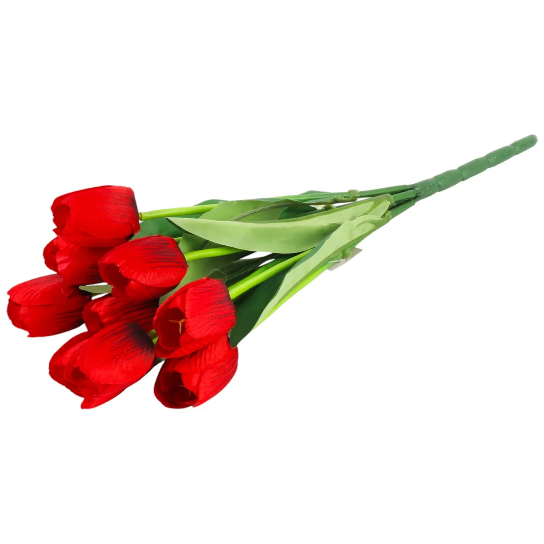 Bukiet 9 TULIPANÓW w kolorze ŻÓŁTYM 40 cm — zdjęcie 9