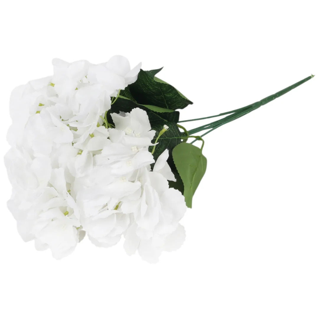 BUKIET HORTENSJI biały 46 cm — zdjęcie 5