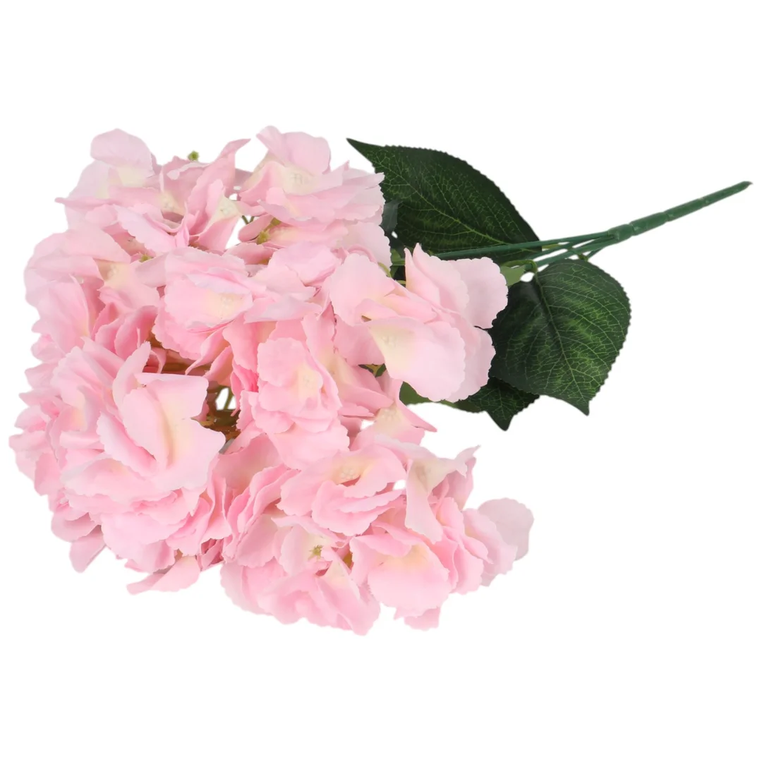 BUKIET HORTENSJI jasno-różowy 46 cm — zdjęcie 5