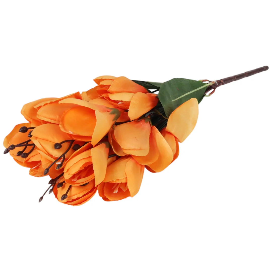 BUKIET MAGNOLII sztuczne kwiaty do wazonu KOMPOZYCJA pomarańczowa 37 cm — zdjęcie 5