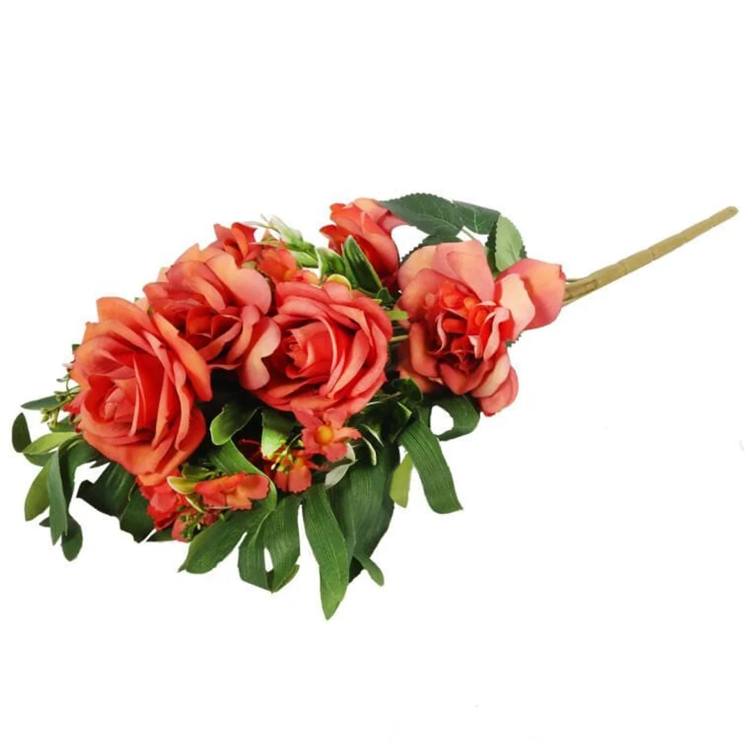 Bukiet płaski z różami 60cm POMARAŃCZOWY — zdjęcie 3