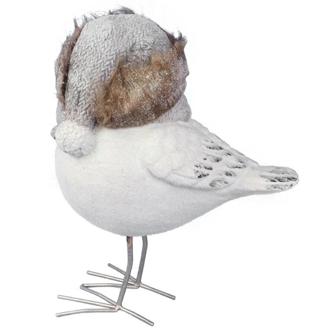 Ceramiczny Ptak na Metalowych Nogach z Brokatem - Dekoracja Świąteczna, Wysokość 47 cm — zdjęcie 4