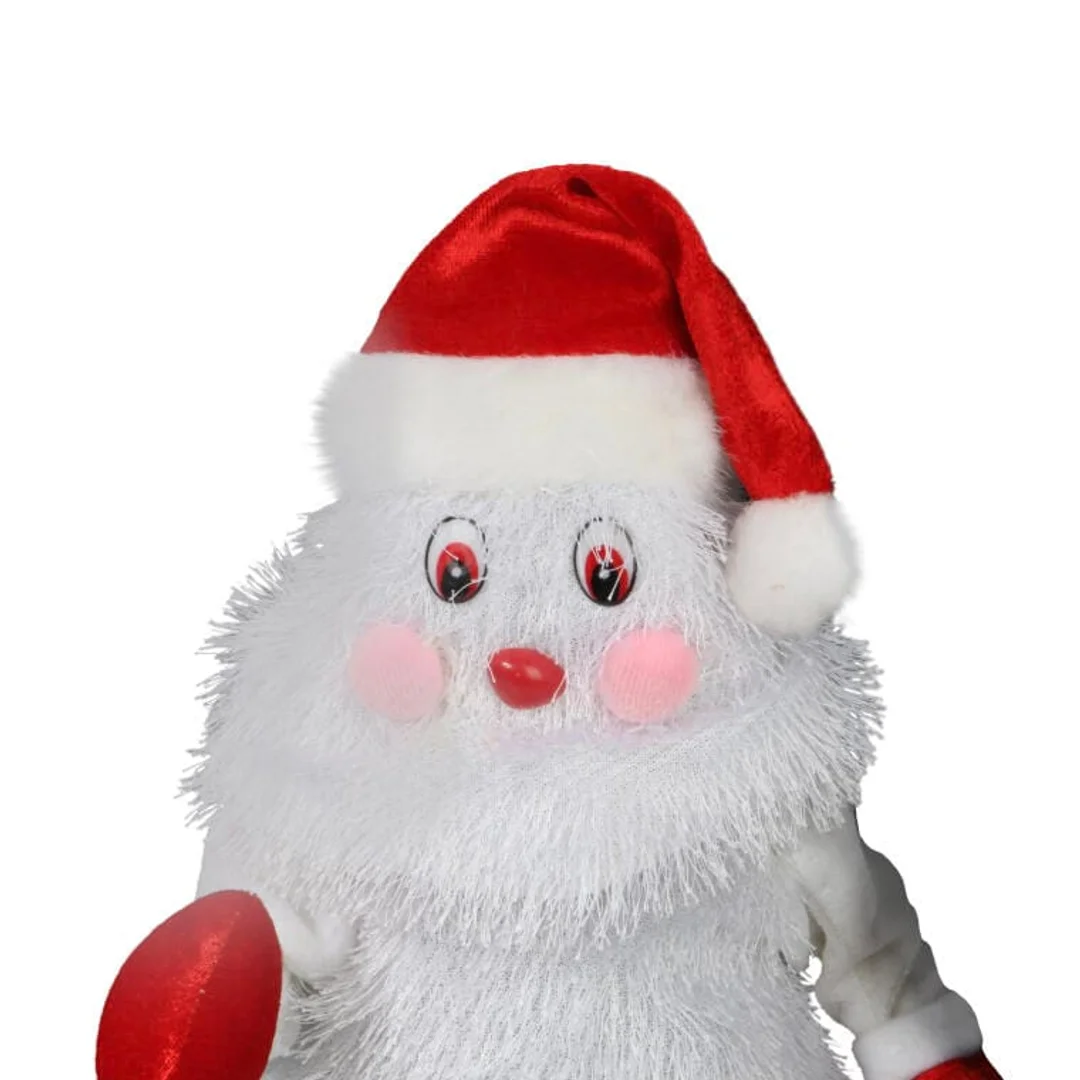Choinka Mikołajkowa z LED Tańcząca w Rytmie Muzyki, Biała, 25 cm — zdjęcie 3