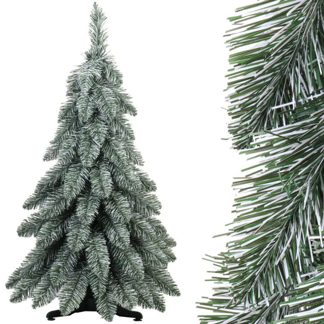 Choinka Sztuczna GOLIAT 'OLA' Wysokość 90 cm, Kolor Zielono-Biała, Wyprodukowana w Polsce — zdjęcie 9