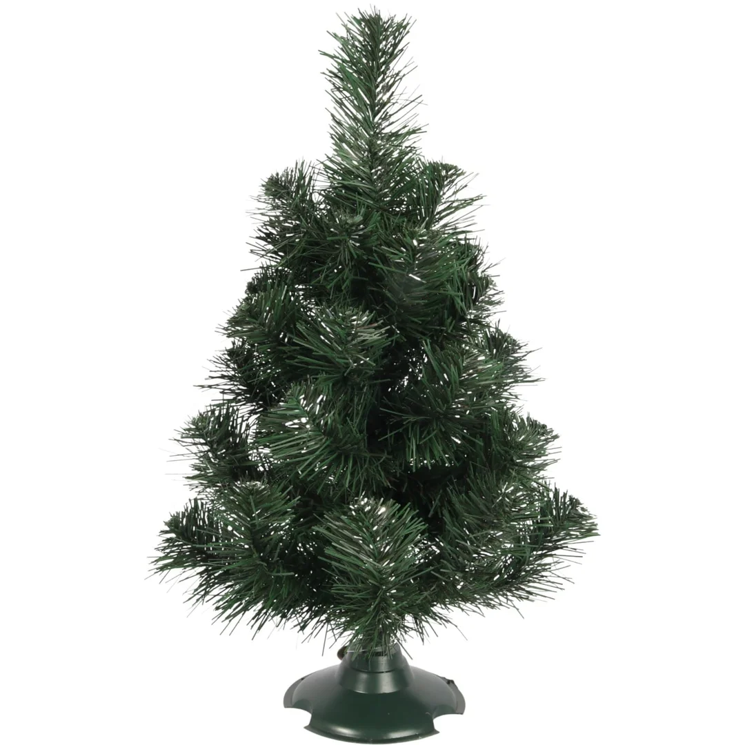 Choinka Sztuczna ZIELONO-SREBRNA 45 CM, Polskiego Producenta GOLIAT, Gotowa do Rozłożenia — zdjęcie 2
