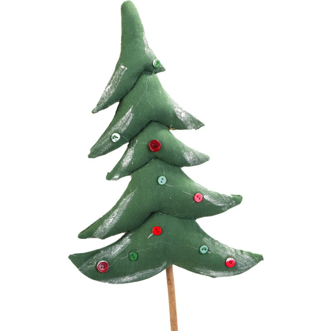 Choinka z naturalnych materiałów w kolorze zielonym 47 cm — zdjęcie 2