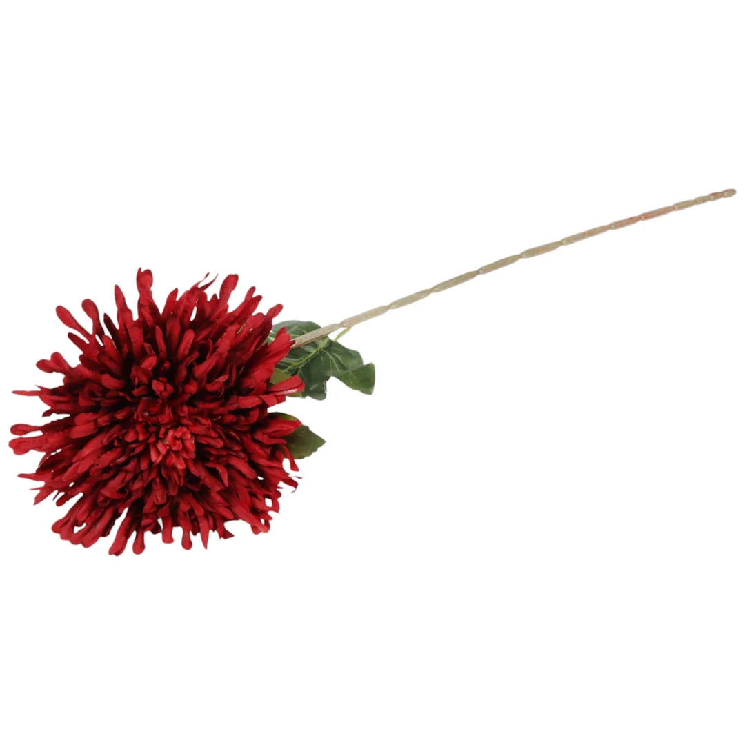 CHRYZANTEMA KWIAT SZTUCZNY do wazonu czerwona 74 cm — zdjęcie 4