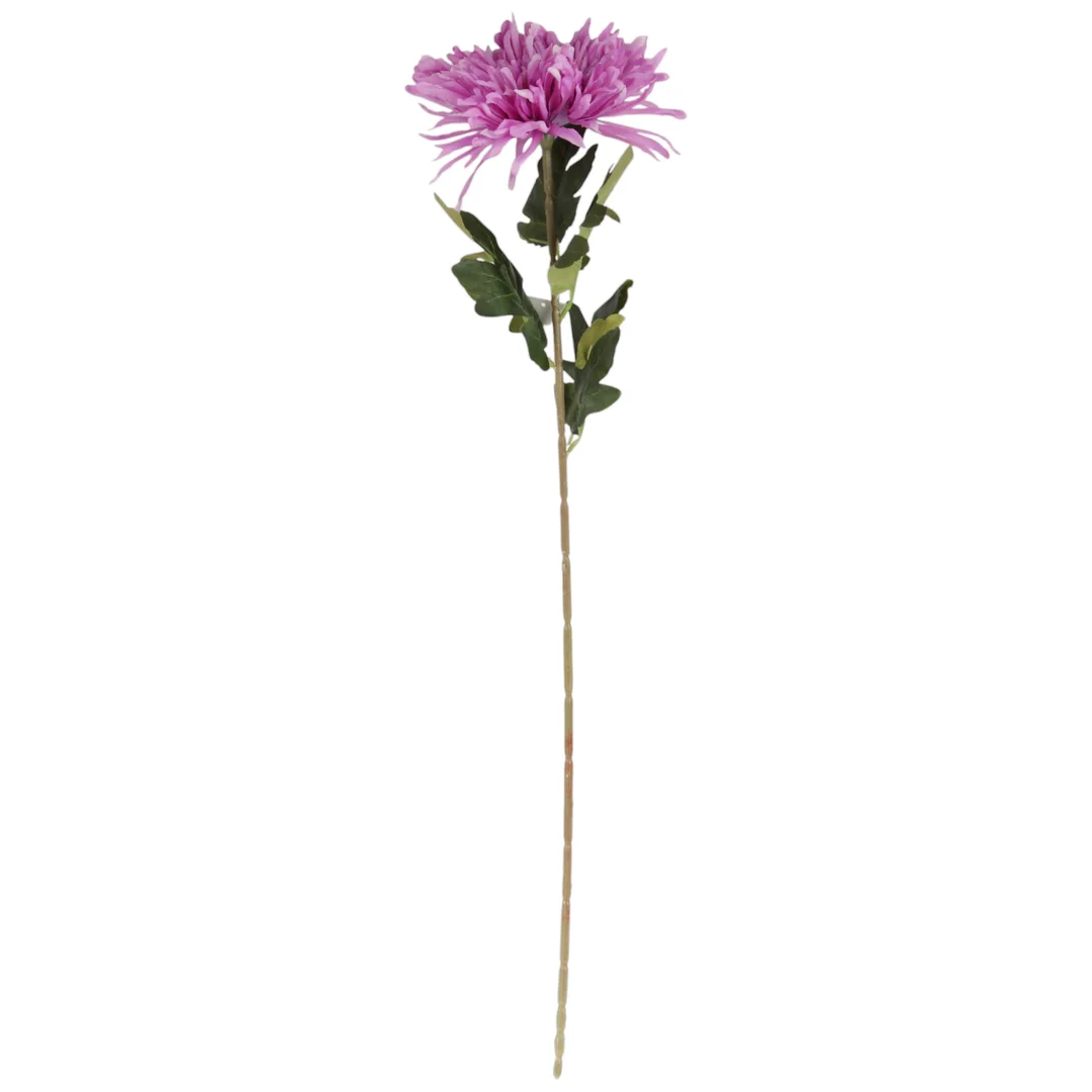CHRYZANTEMA KWIAT SZTUCZNY do wazonu fioletowa 74 cm — zdjęcie 2