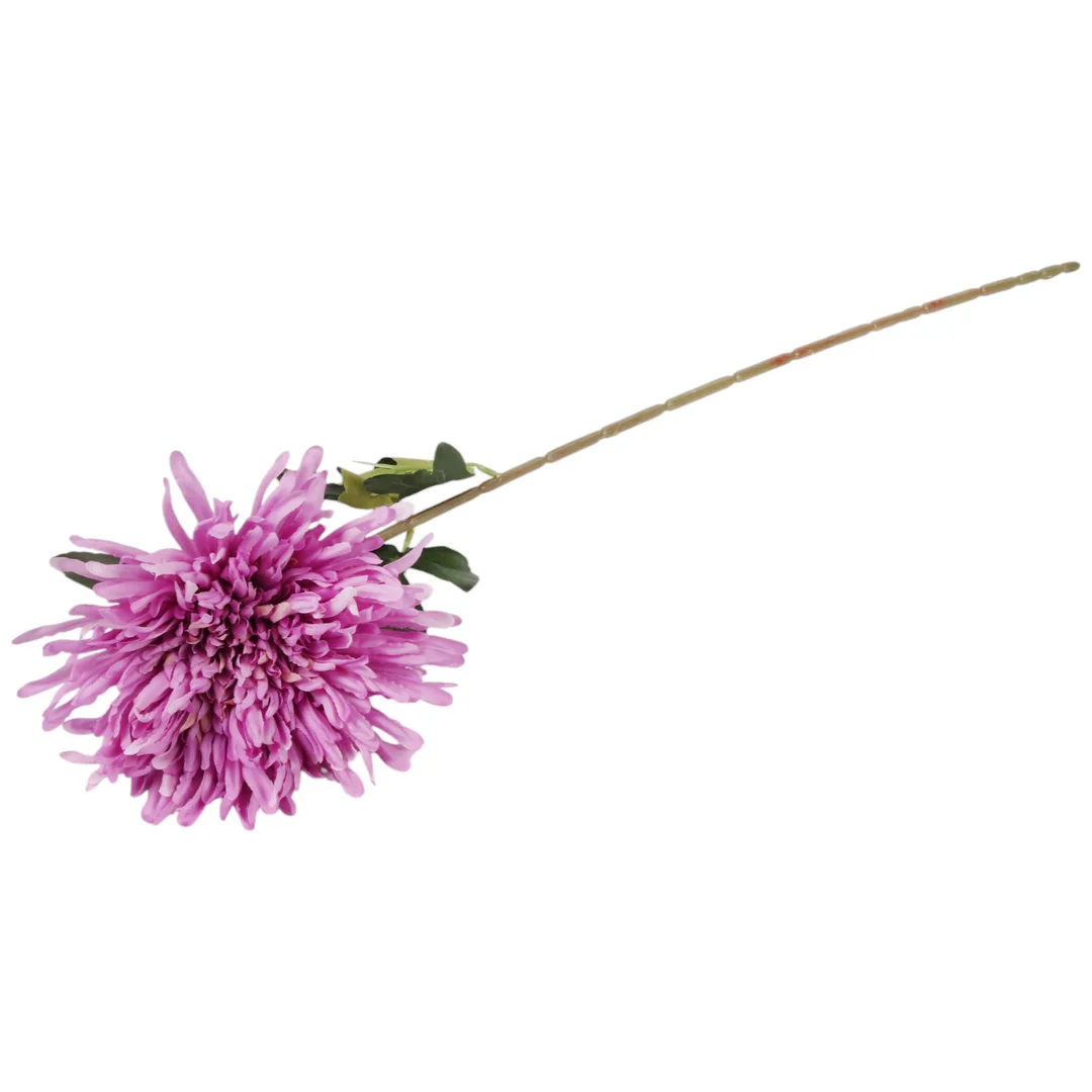 CHRYZANTEMA KWIAT SZTUCZNY do wazonu fioletowa 74 cm — zdjęcie 3