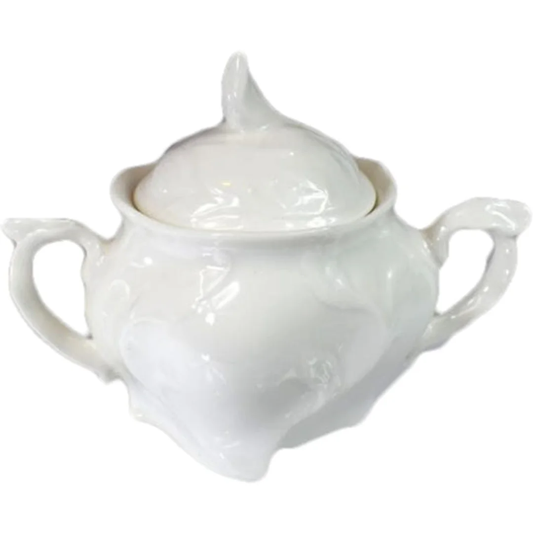 Cukierniczka Porcelanowa do Zestawu Stołowego Biały Elegancja — zdjęcie 2