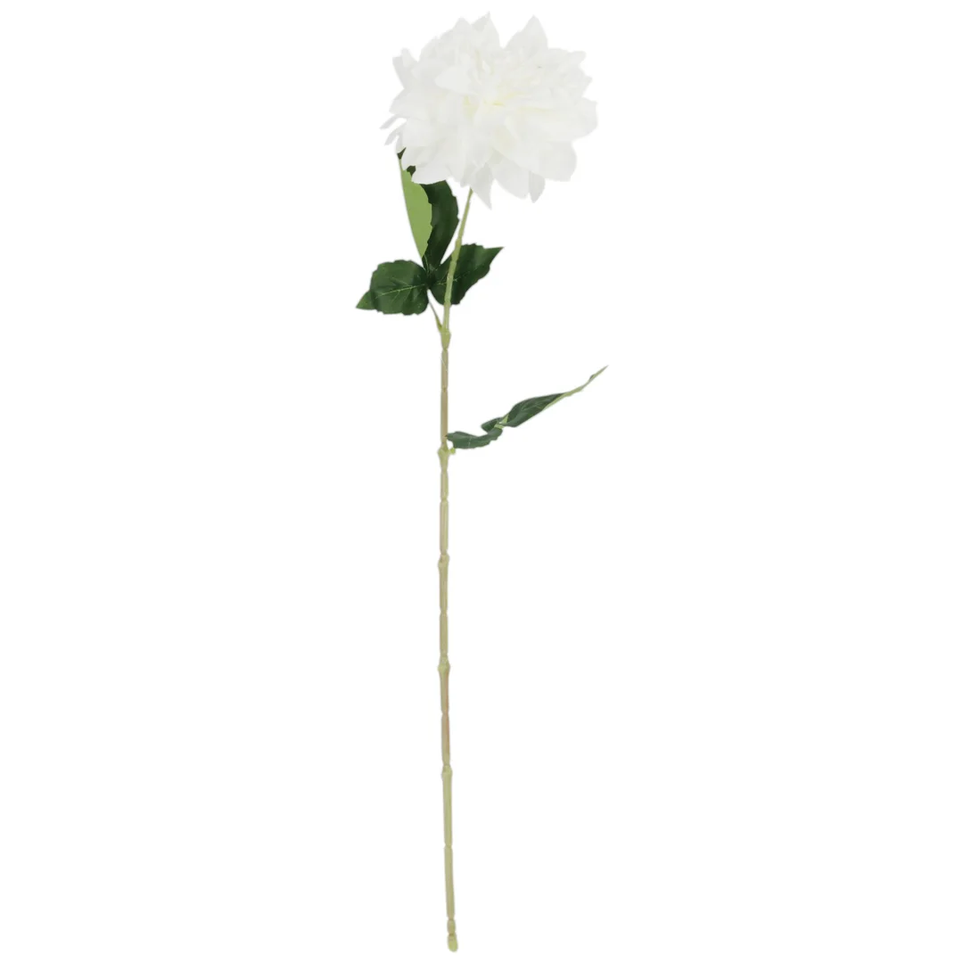 DALIA sztuczny kwiat do wazonu GEORGINIA biała 64 cm — zdjęcie 2