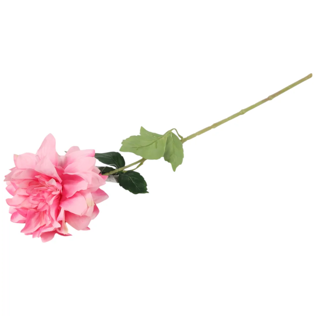 DALIA sztuczny kwiat do wazonu GEORGINIA żółta 64 cm — zdjęcie 9