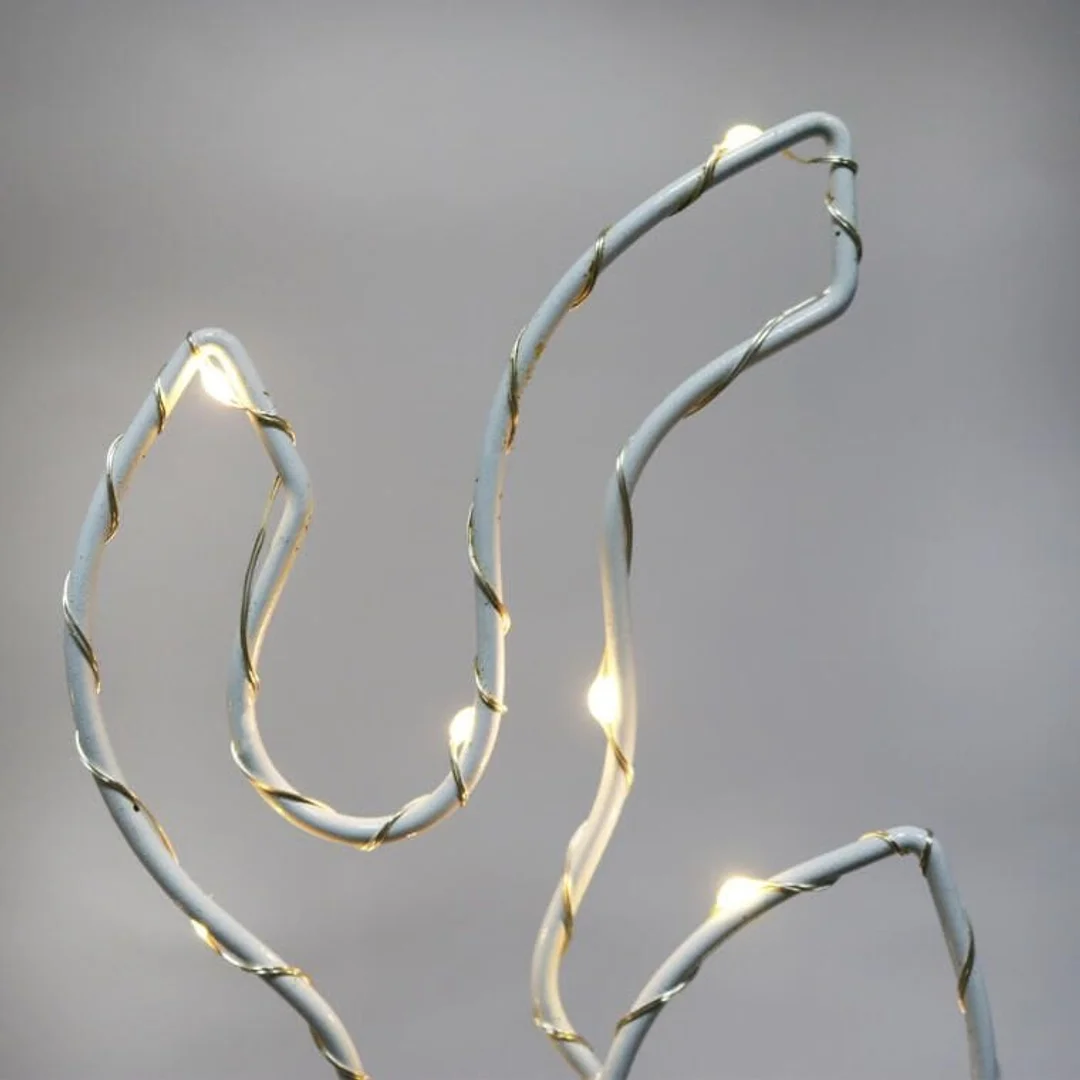 Dekoracja Świetlna LED - Renifer Ciepły Biały 45 cm Zasilanie Bateryjne Do Użytku Wewnętrznego — zdjęcie 3