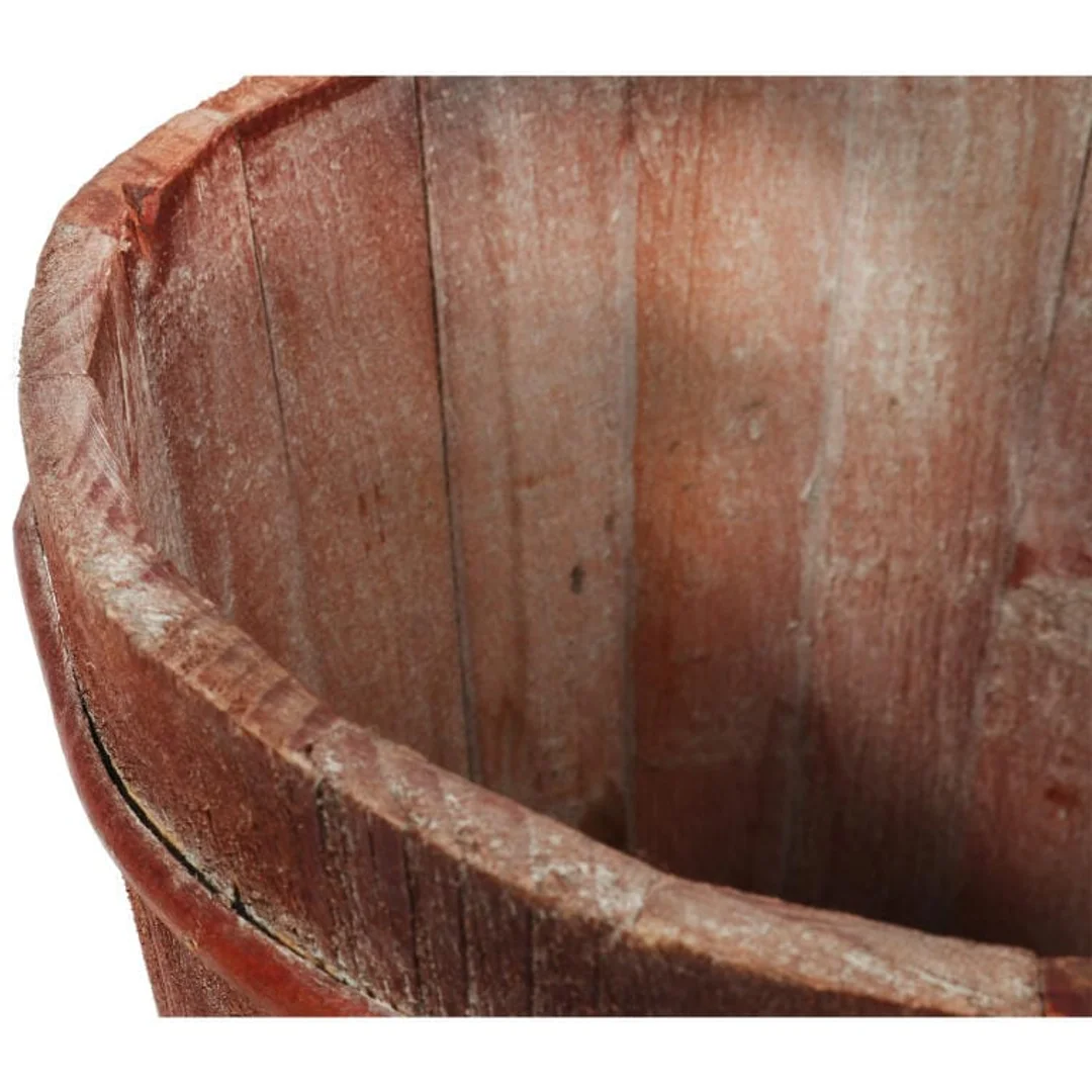 DONICA OSŁONKA DREWNIANA BRĄZOWA ŚREDNICA 19CM — zdjęcie 3