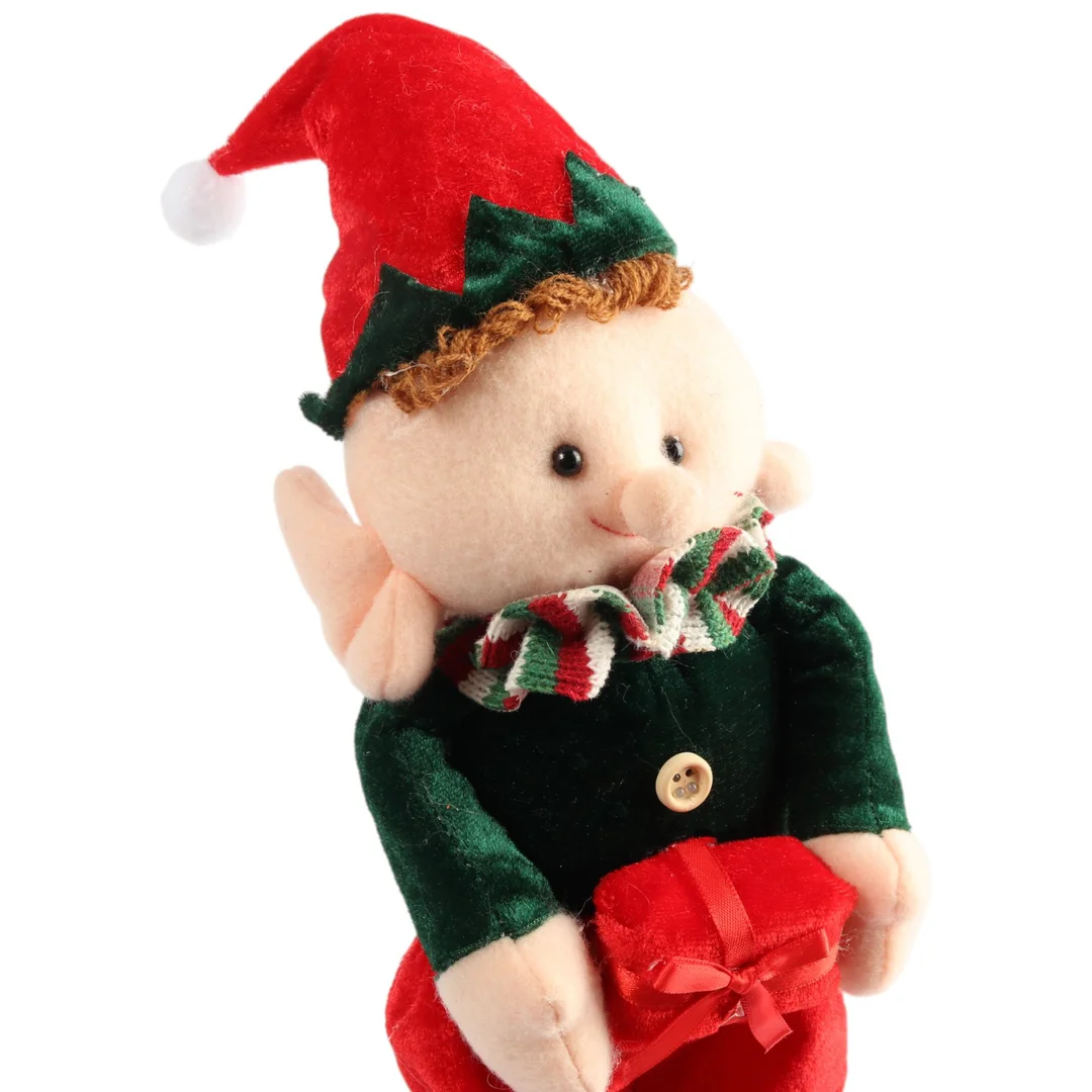 ELF PSOTNIK FIGURKA ELFA SKRZAT KRASNAL ŚWIĄTECZNY ADWENTOWY czerwony — zdjęcie 2