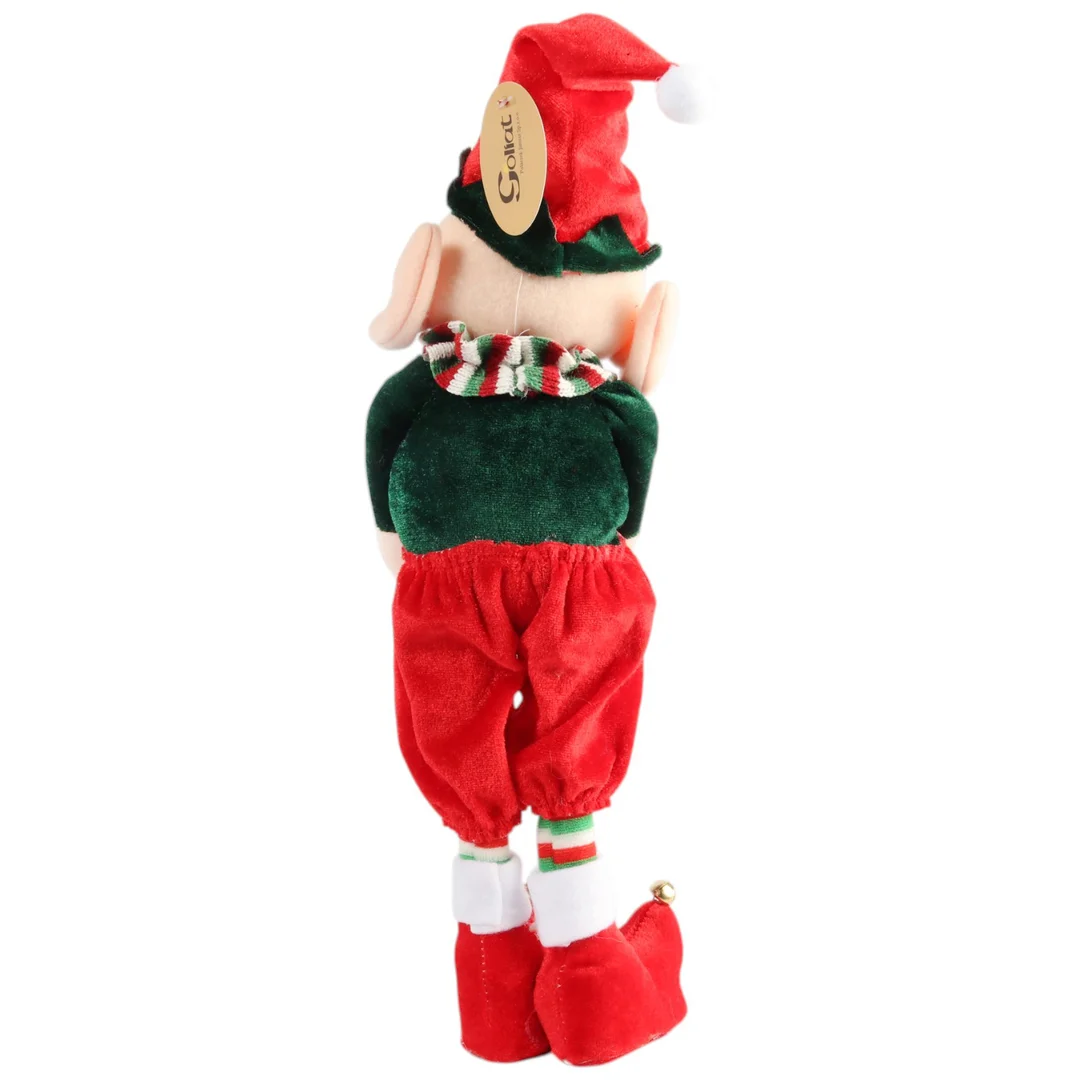 ELF PSOTNIK FIGURKA ELFA SKRZAT KRASNAL ŚWIĄTECZNY ADWENTOWY czerwony — zdjęcie 4