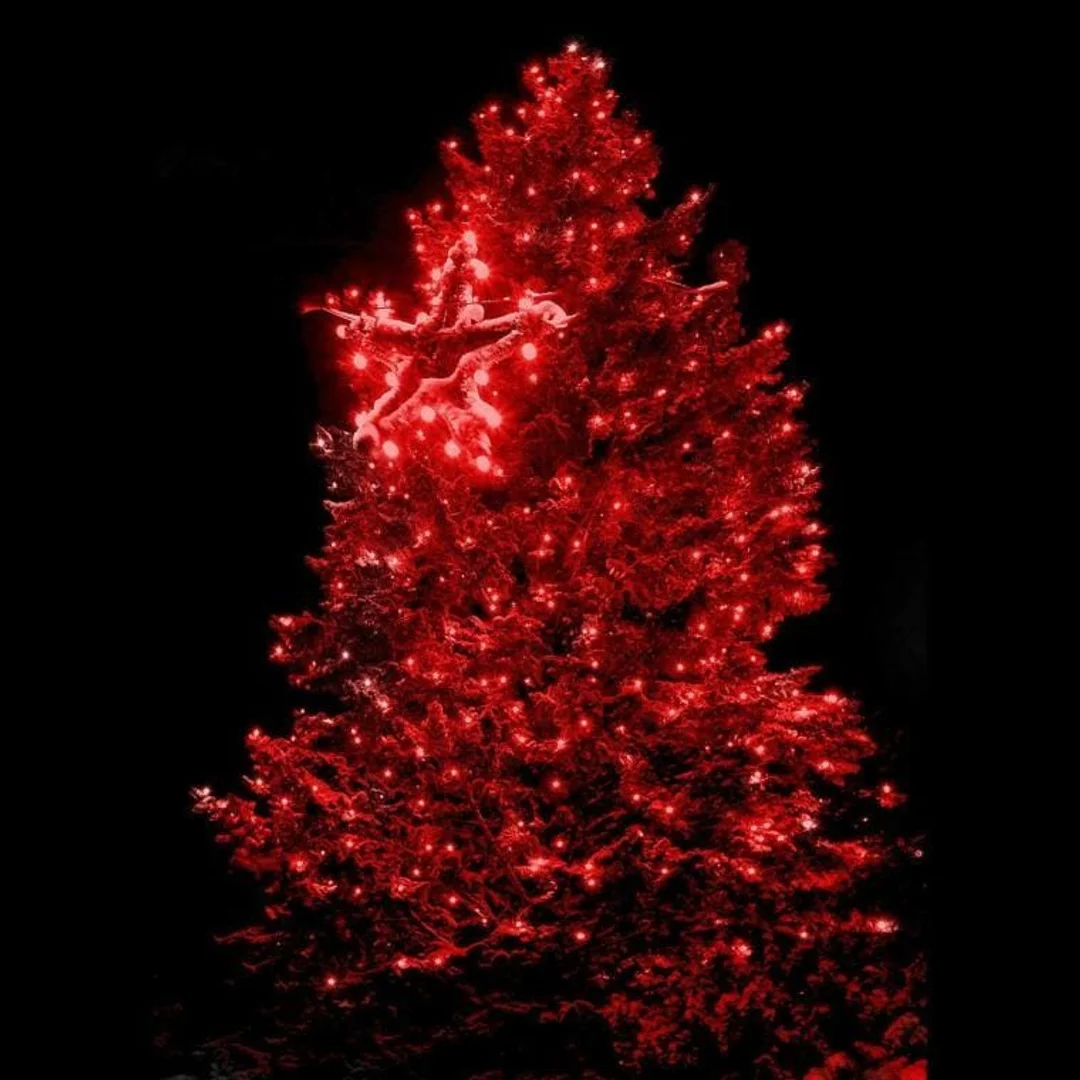Energooszczędne Lampki Choinkowe LED 80 sztuk, Kolor Czerwony, Wewnętrzne, Zasilanie Sieciowe, Timer, Polska Dystrybucja — zdjęcie 3