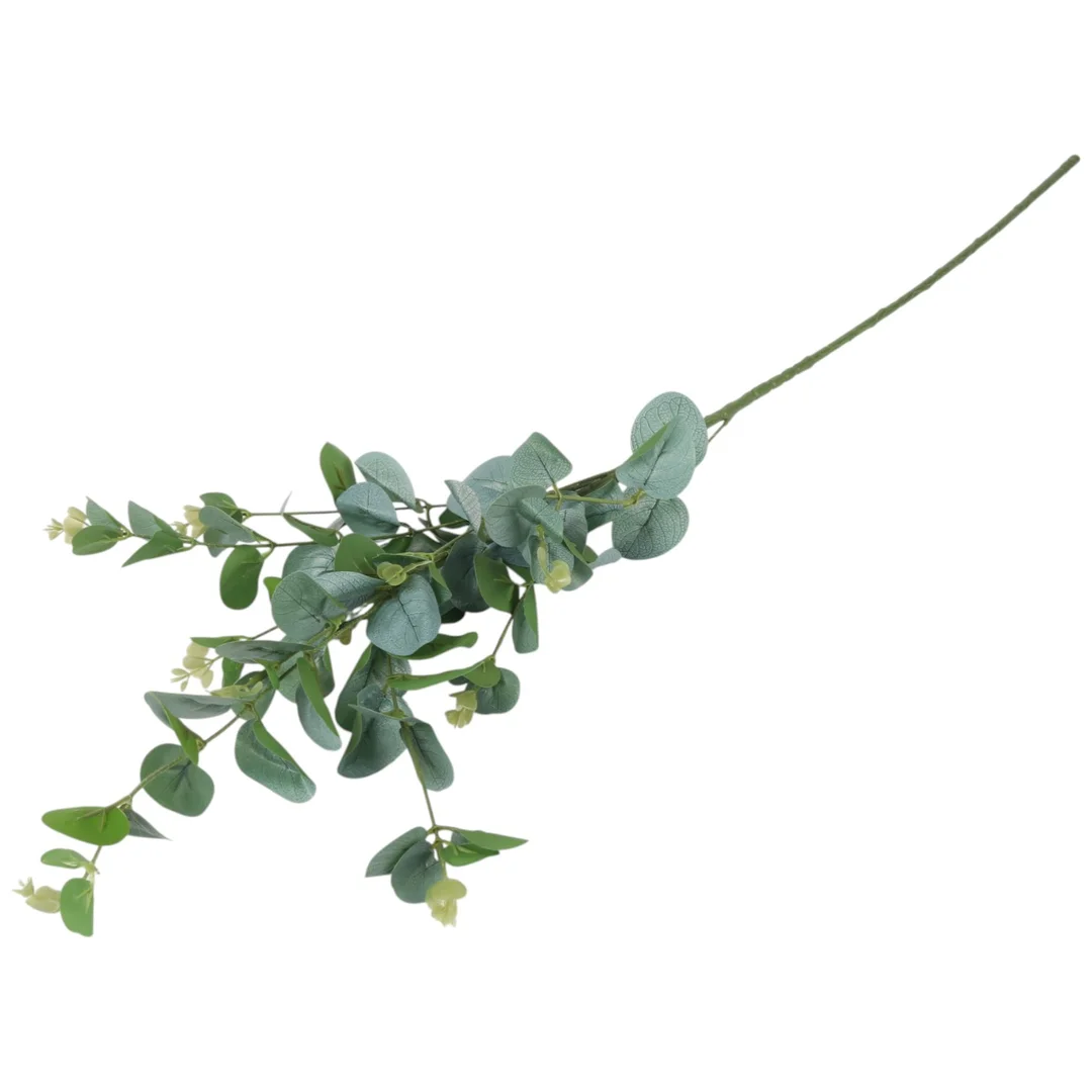 EUKALIPTUS GAŁĄZKA SZTUCZNA dodatek do kompozycji ciemno-zielony 90 cm — zdjęcie 4