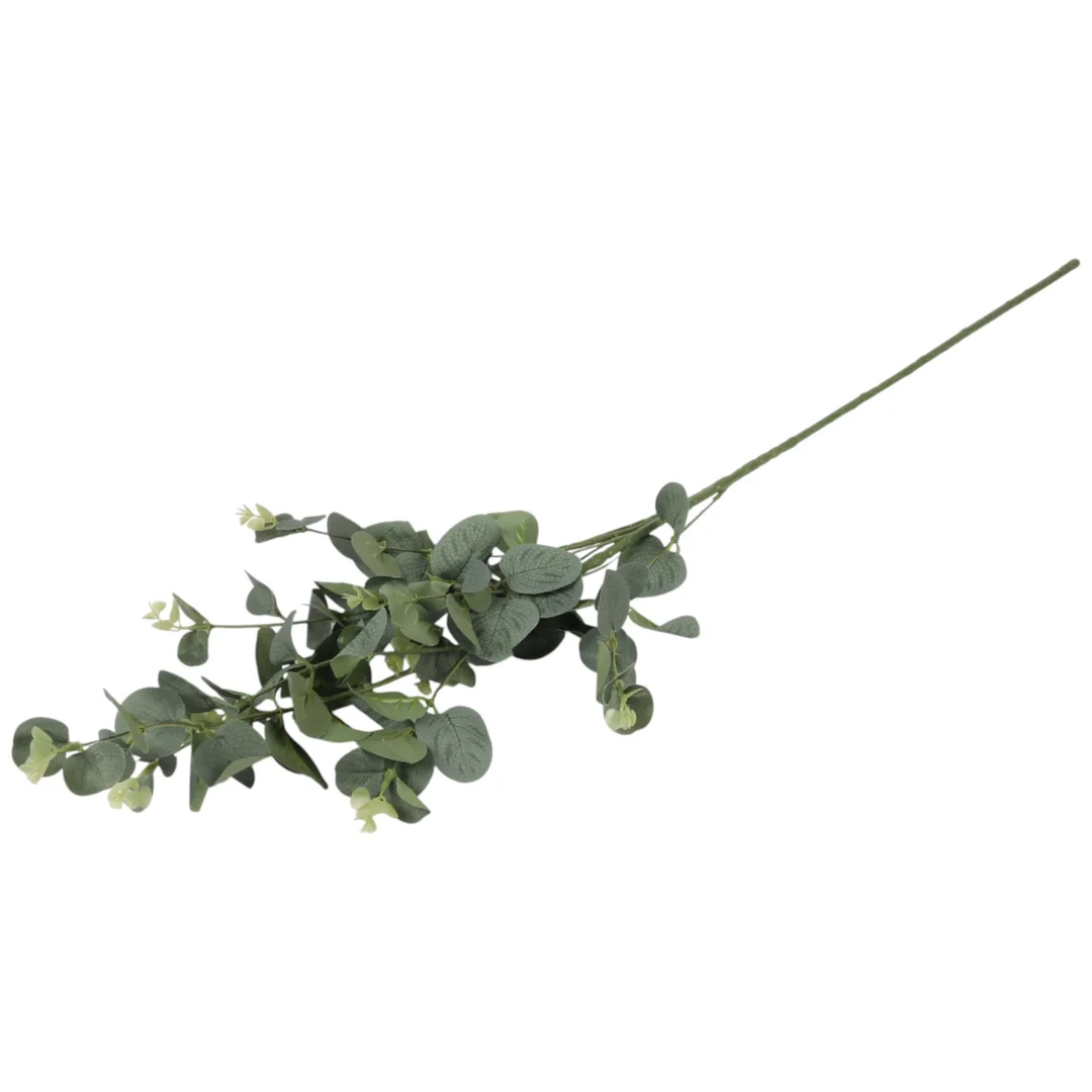 EUKALIPTUS GAŁĄZKA SZTUCZNA dodatek do kompozycji jasno-zielony 90 cm — zdjęcie 4