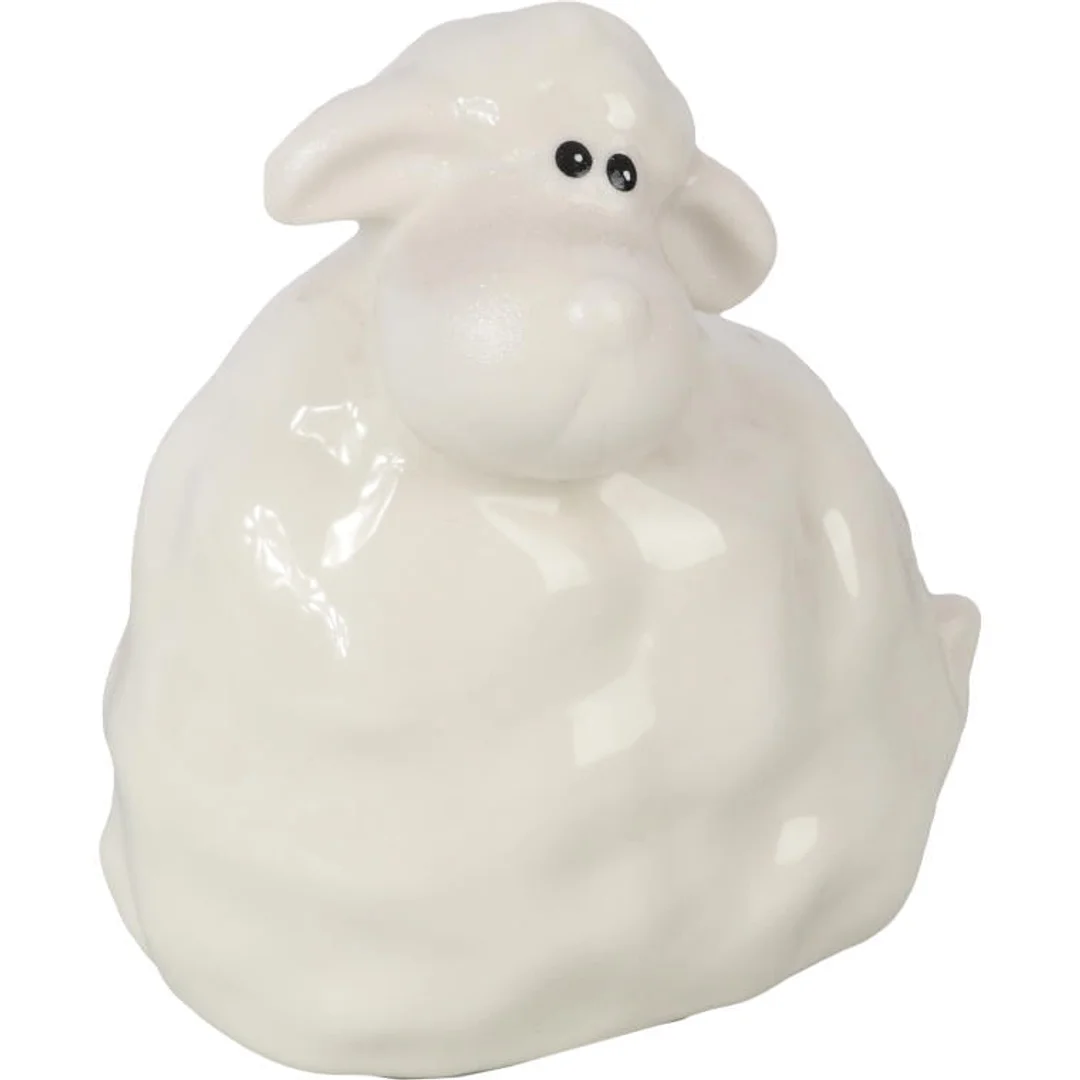 Figurka ceramicznego baranka wielkanocnego białego — zdjęcie 2