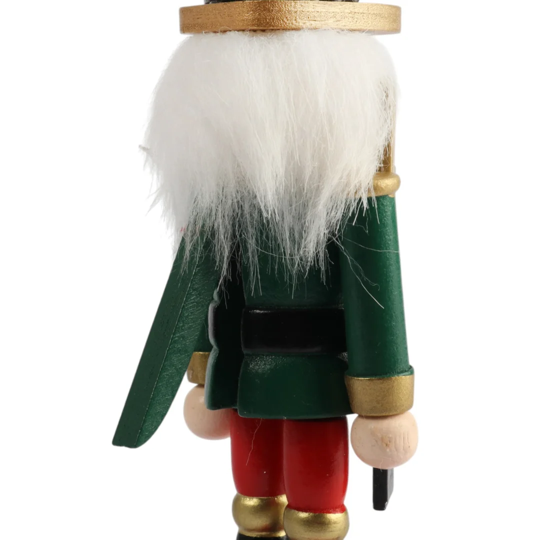 FIGURKA ŚWIĄTECZNA DEKORACYJNY DZIADEK DO ORZECHÓW 15 cm GWARDZISTA NIEBIESKI — zdjęcie 8