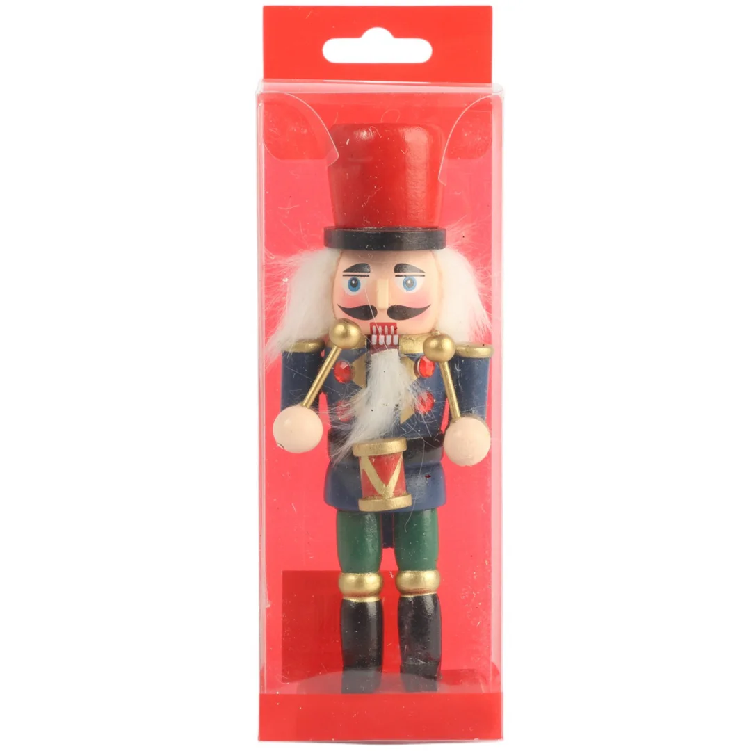 FIGURKA ŚWIĄTECZNA DEKORACYJNY DZIADEK DO ORZECHÓW 15 cm GWARDZISTA ZIELONY — zdjęcie 2