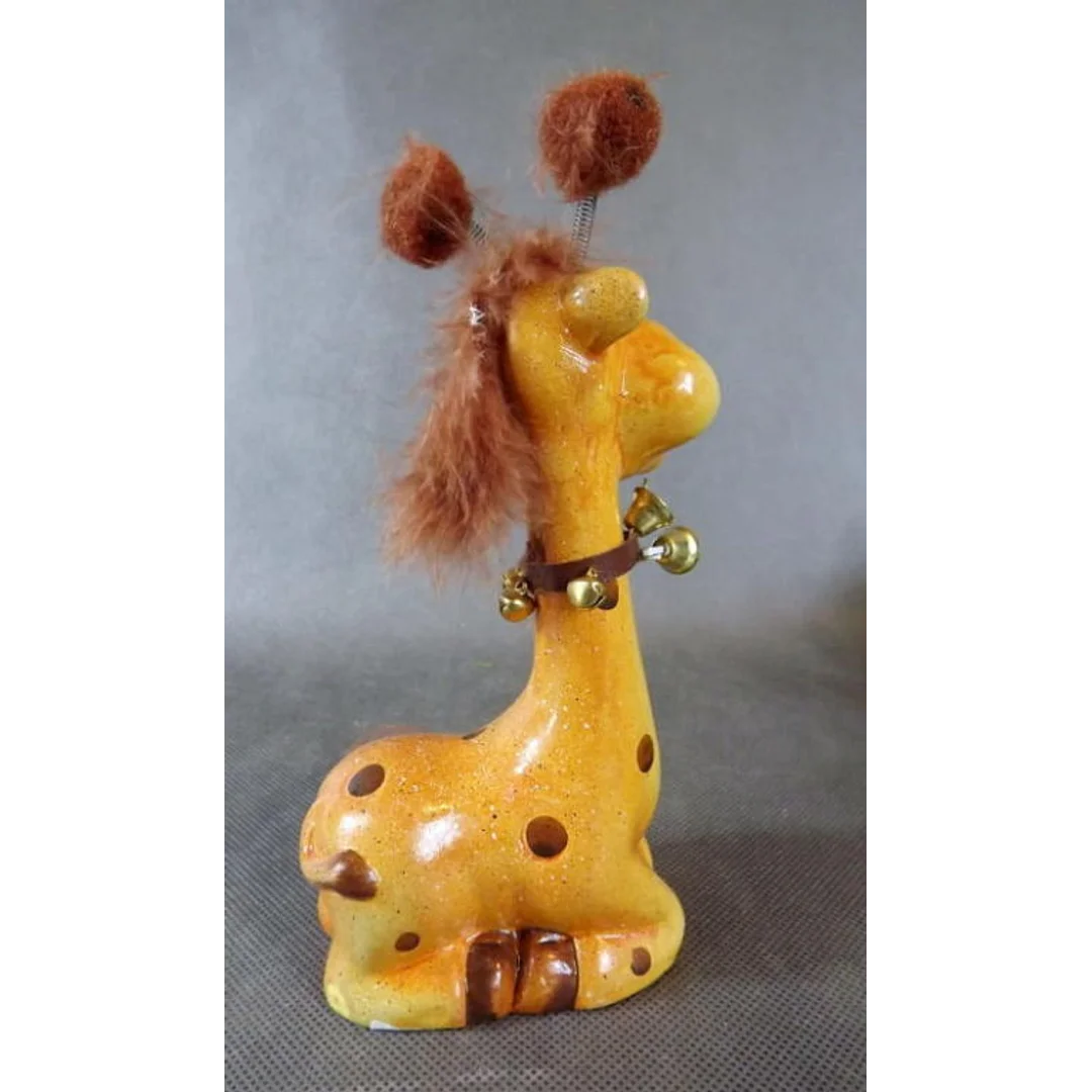 Figurka żyrafa 19x9 cm, kolor brązowy — zdjęcie 2