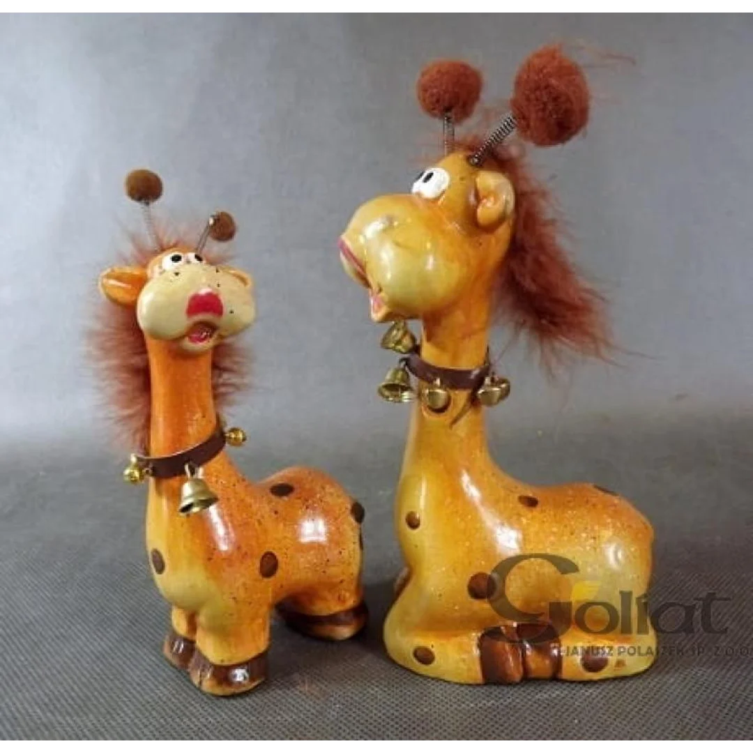 Figurka żyrafa 19x9 cm, kolor brązowy — zdjęcie 3