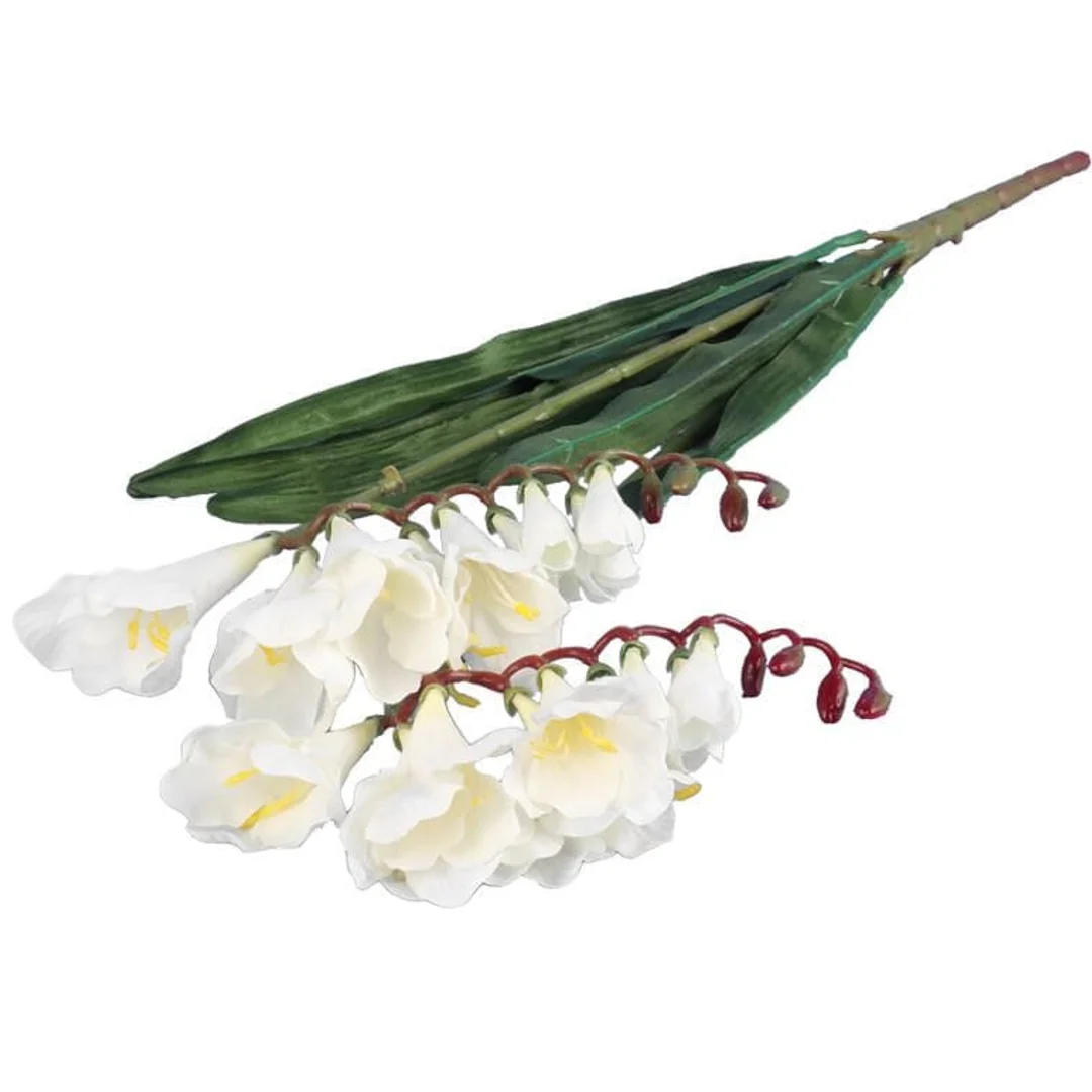 Gałązka 2 FREZJI 54 CM BIAŁA — zdjęcie 3