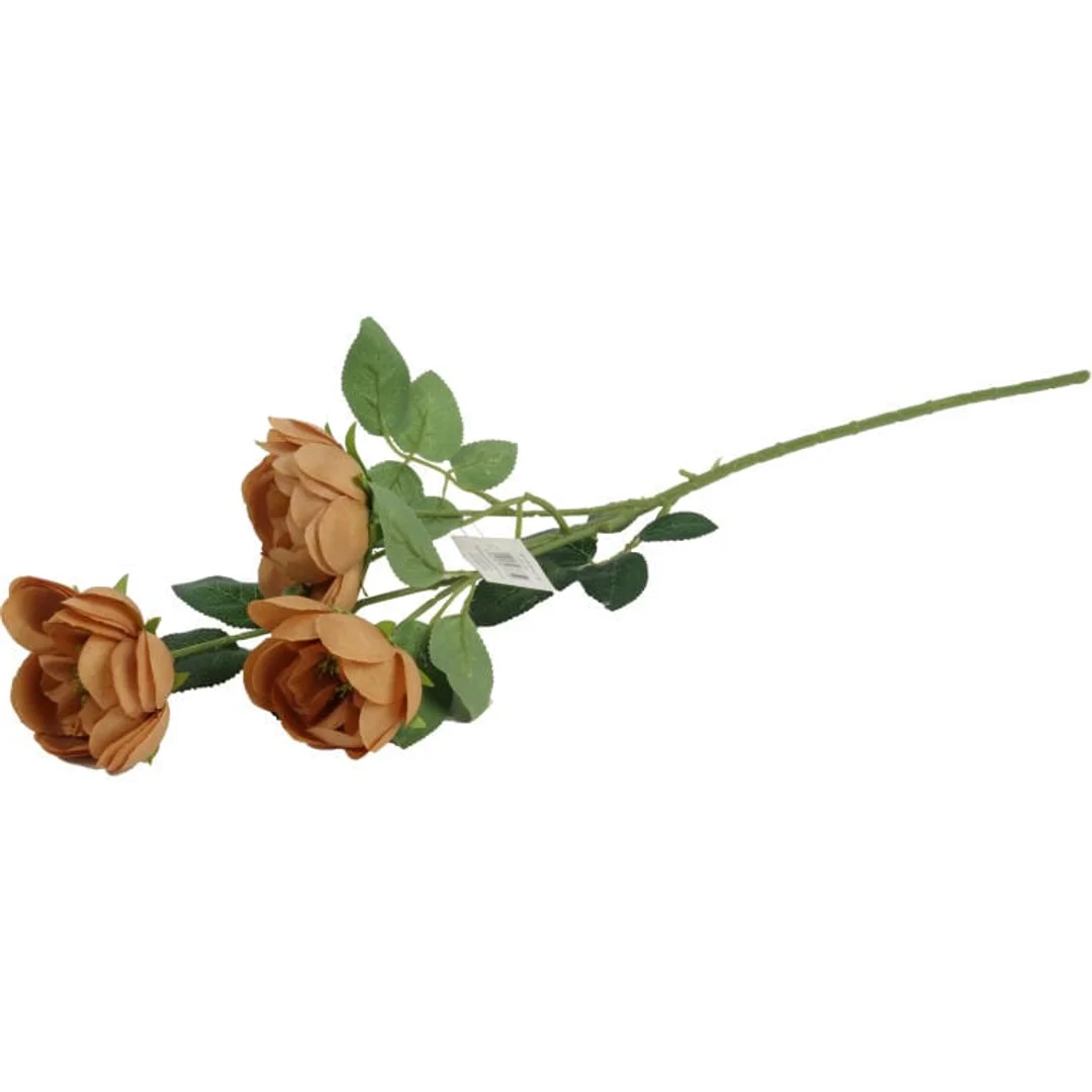 Gałązka 3 mini piwonii 65 cm kolor jasno brązowy — zdjęcie 3