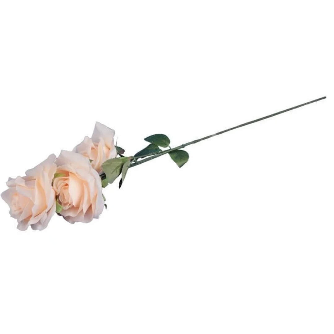 GAŁĄZKA 3 RÓŻ 66 cm KOLOR KREM — zdjęcie 3