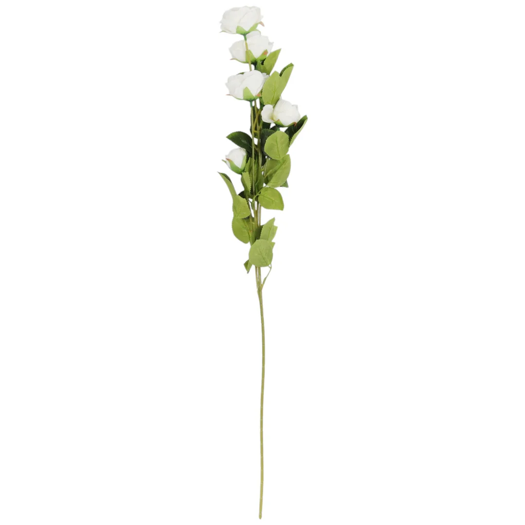 Gałązka 5 róż- łososiowa KWIATY do wazonu 76 cm — zdjęcie 24