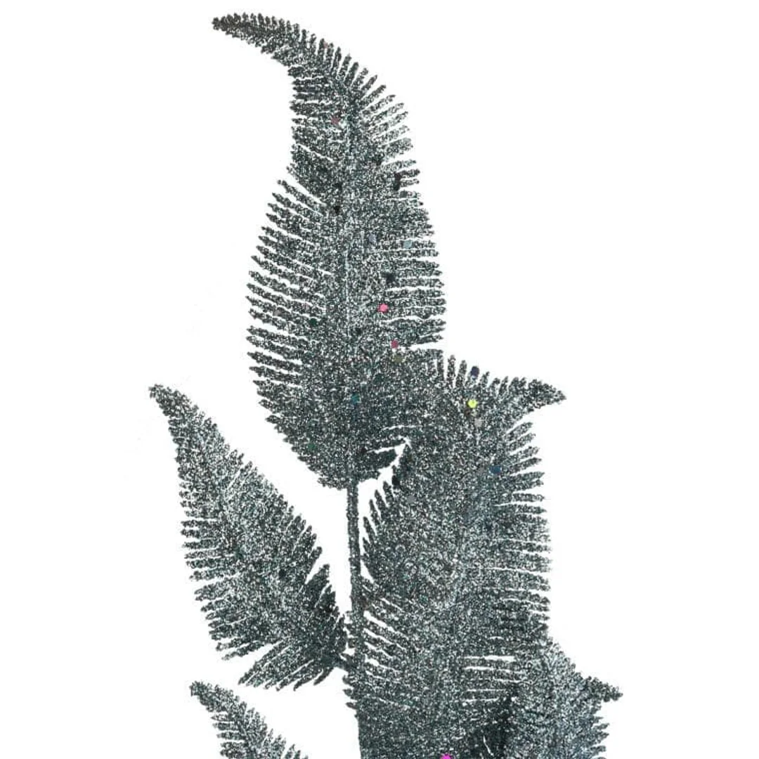 Gałązka brokatowa niebieska 78 cm — zdjęcie 2