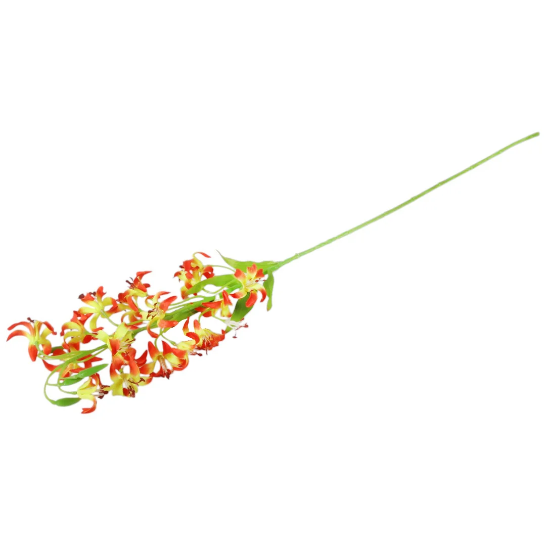 GAŁĄZKA DROBNEJ LILII w kolorze pomarańczowym 85 cm — zdjęcie 4