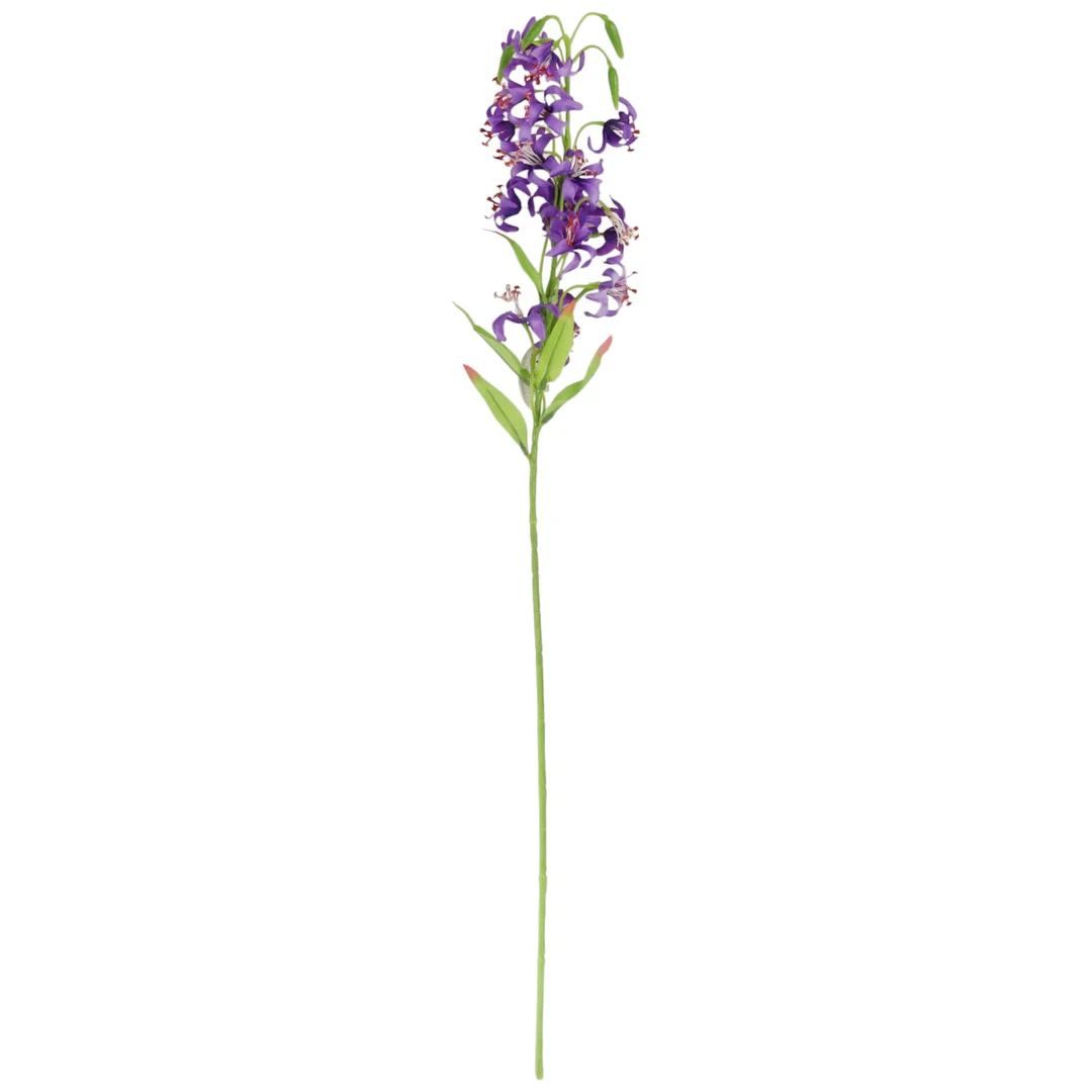 GAŁĄZKA DROBNEJ LILII w kolorze żółtym 85 cm — zdjęcie 12