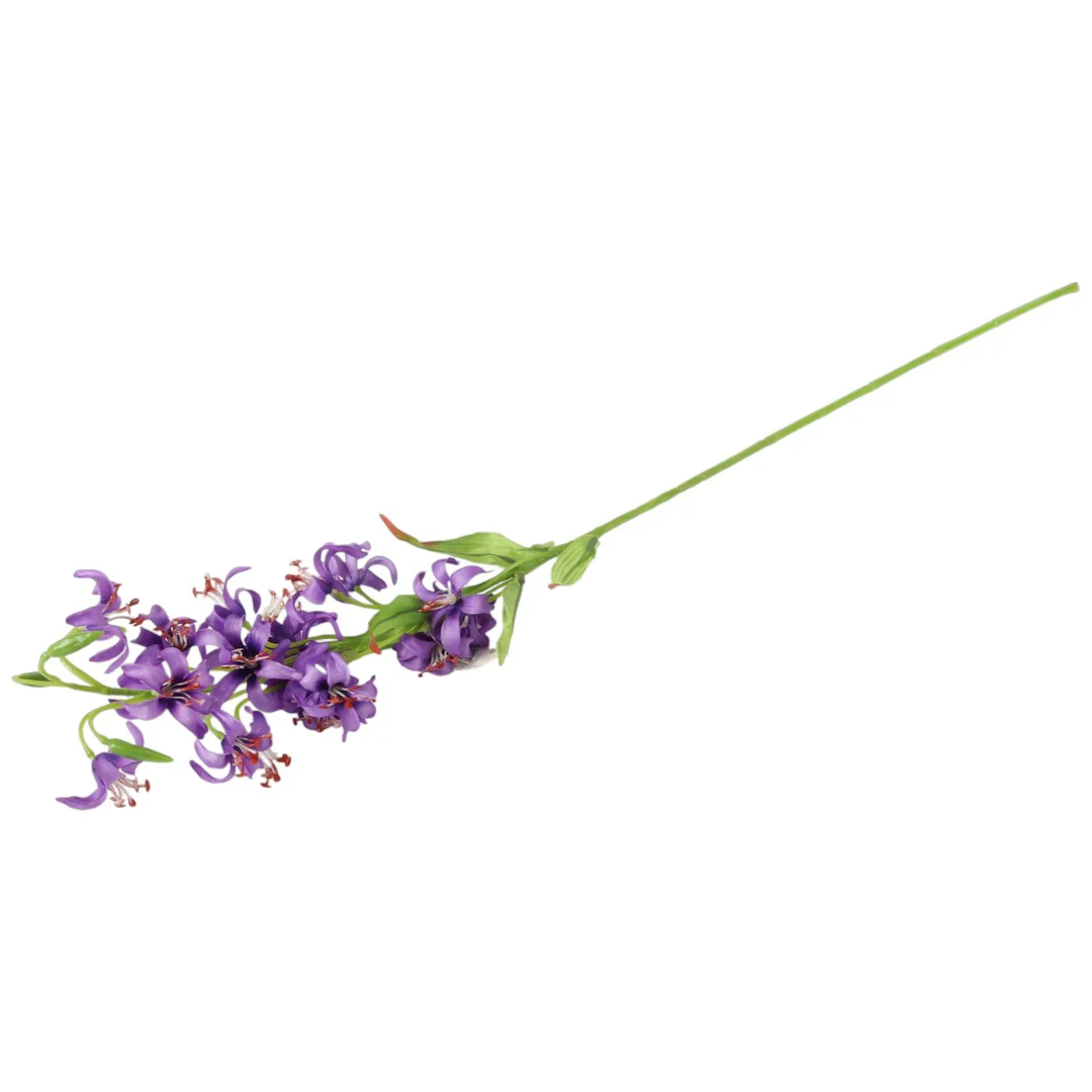 GAŁĄZKA DROBNEJ LILII w kolorze żółtym 85 cm — zdjęcie 14
