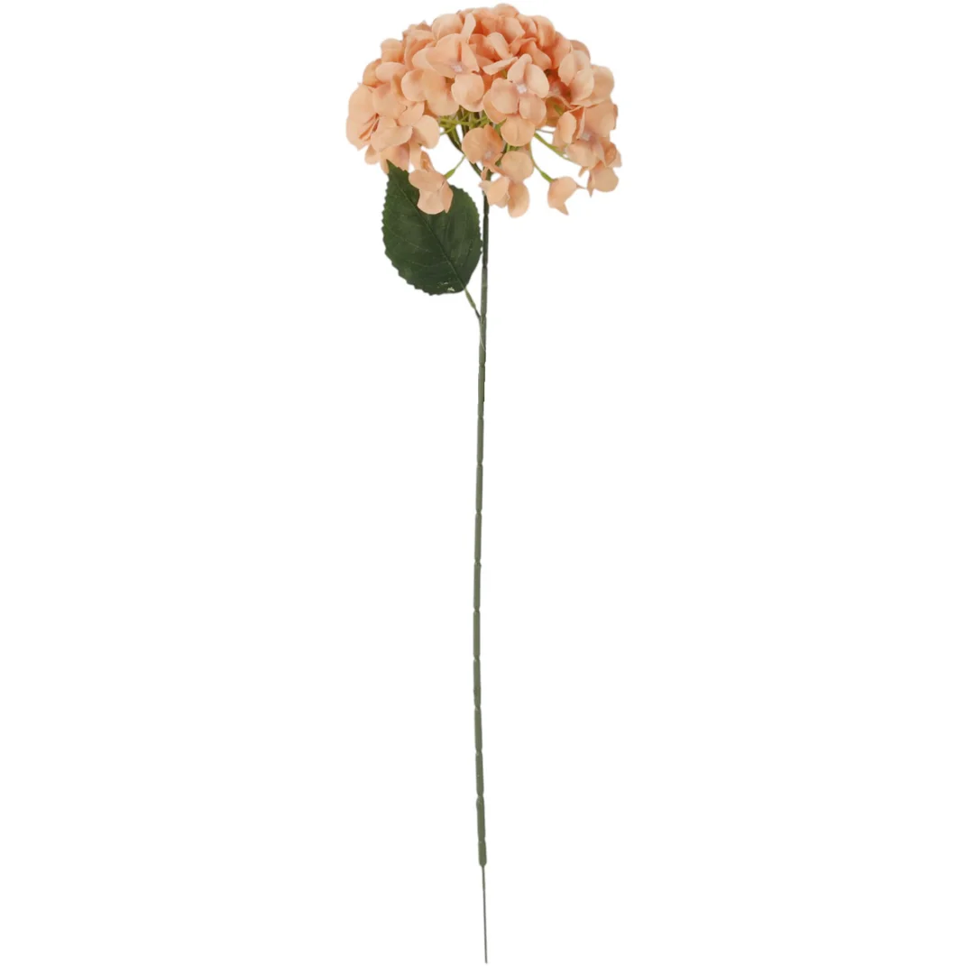 Gałązka HORTENSJI 68 CM łososiowa — zdjęcie 2