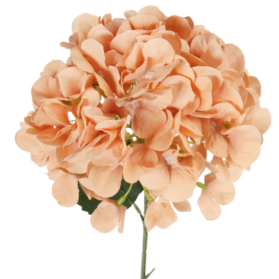 Gałązka HORTENSJI 68 CM łososiowa — zdjęcie 3