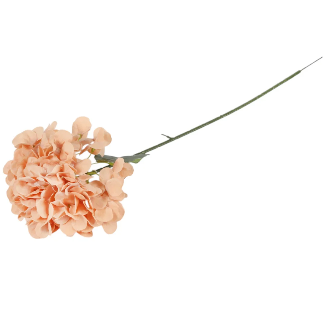Gałązka HORTENSJI 68 CM łososiowa — zdjęcie 4