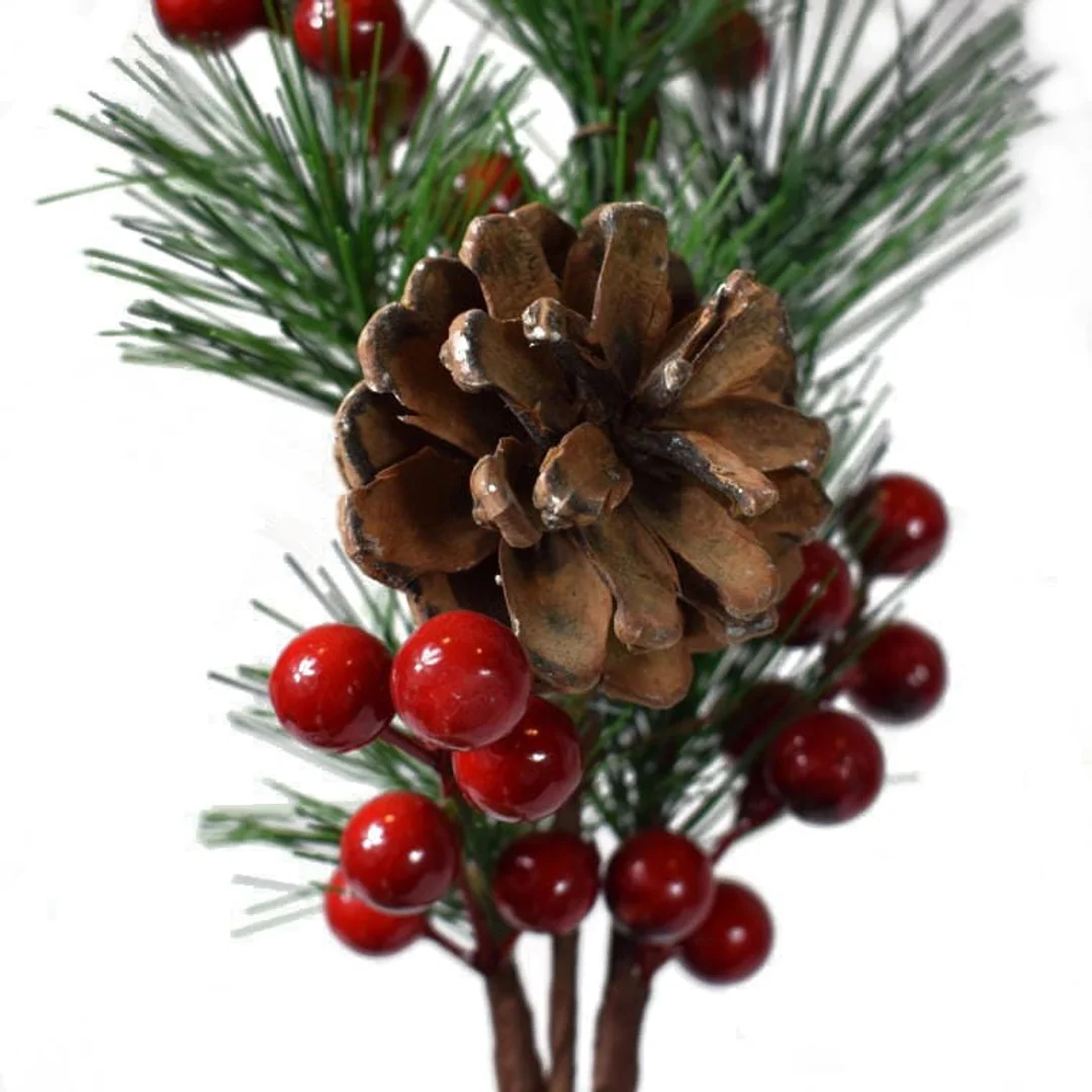 Gałązka Jarzębiny z Szyszką, Wysokość 65cm — zdjęcie 2
