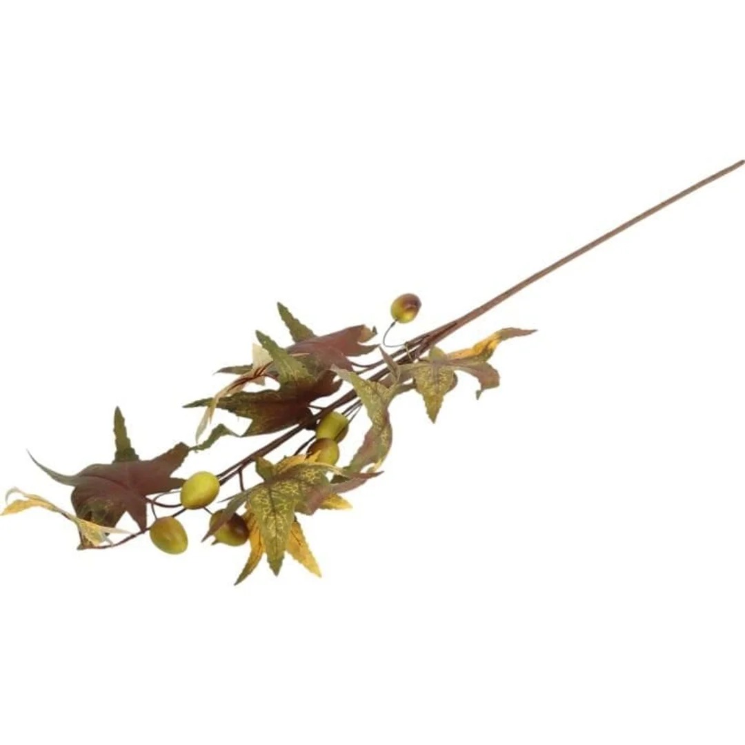 Gałązka jesienna z żołędziami 68 cm zielona — zdjęcie 3