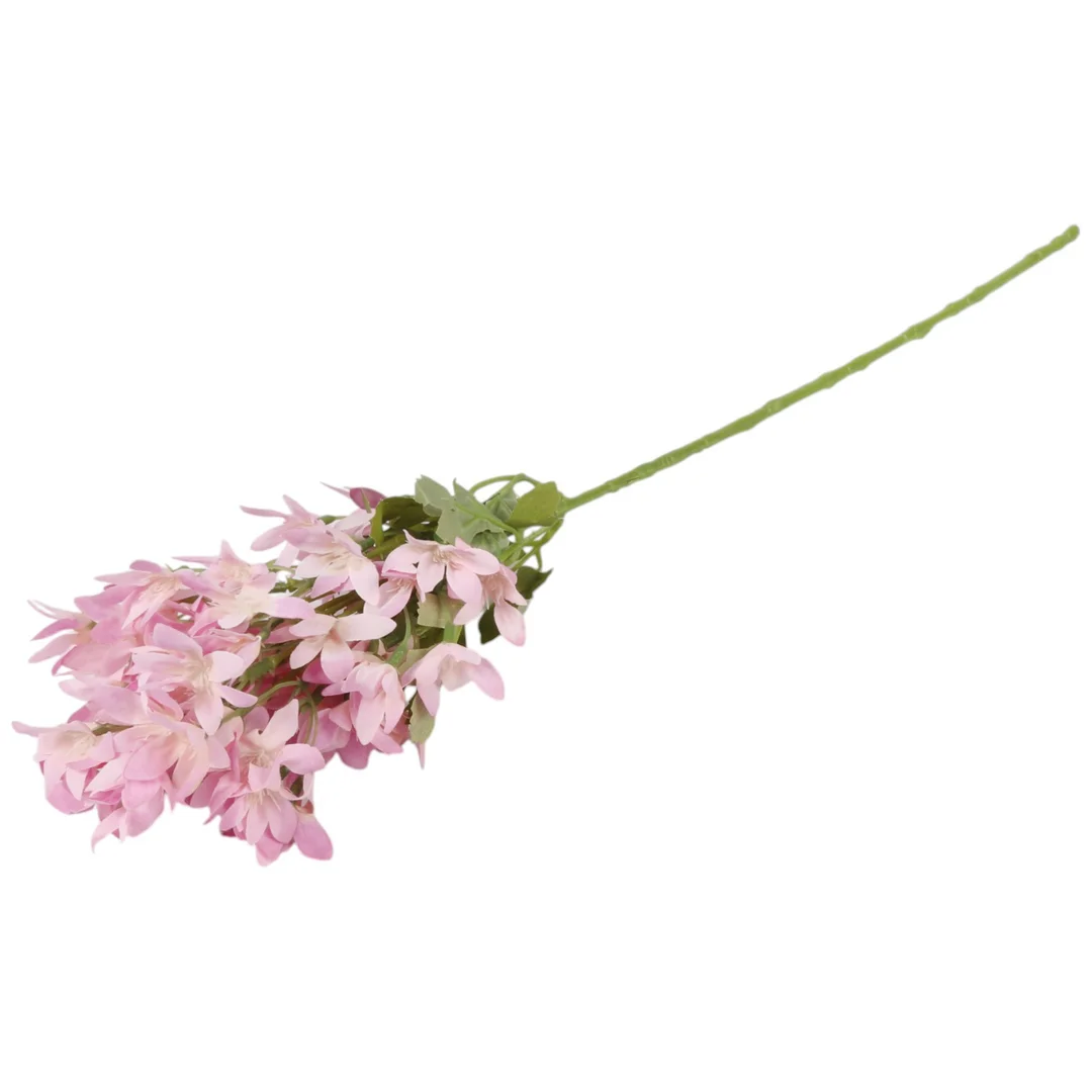 GAŁĄZKA KWIATÓW do wazonu HORTENSJA BUKIETOWA bordowa 58 cm — zdjęcie 11