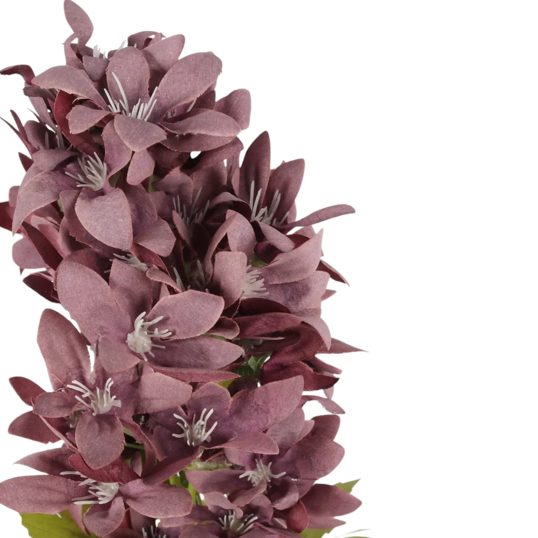 GAŁĄZKA KWIATÓW do wazonu HORTENSJA BUKIETOWA bordowa 58 cm — zdjęcie 4
