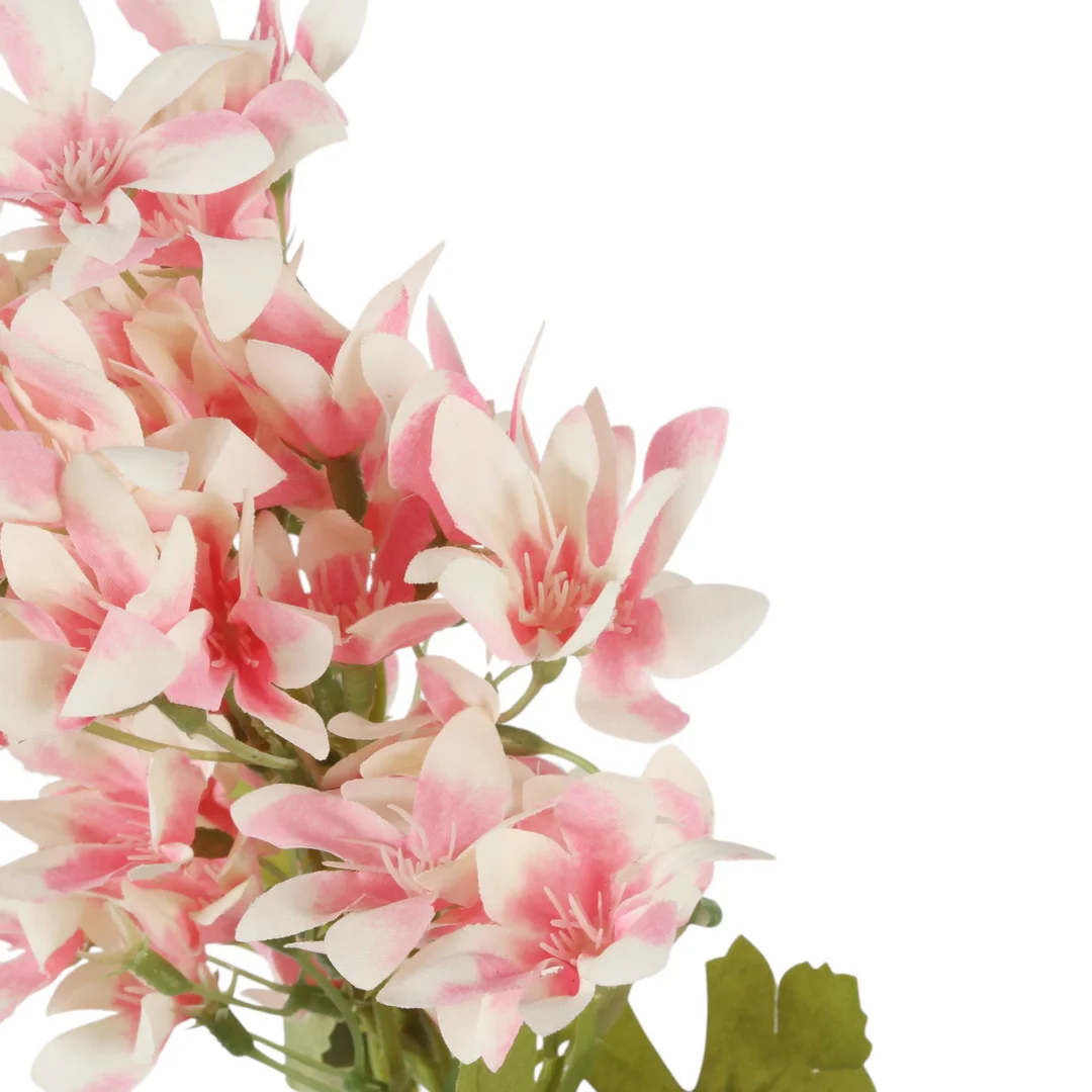 GAŁĄZKA KWIATÓW do wazonu HORTENSJA BUKIETOWA łososiowa 58 cm — zdjęcie 4
